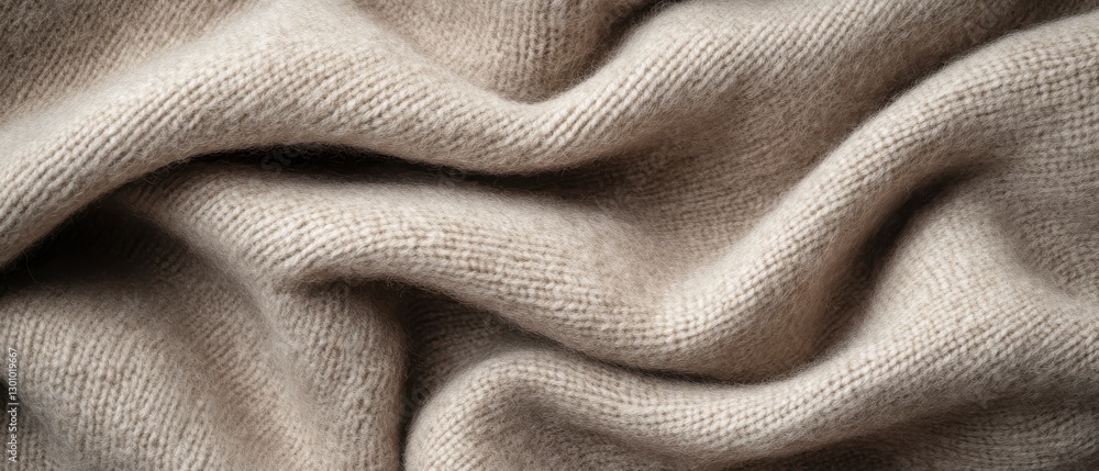 Soft Beige Fabric Texture with Gentle Folds Soft Beige Fabric Texture with Gentle Folds