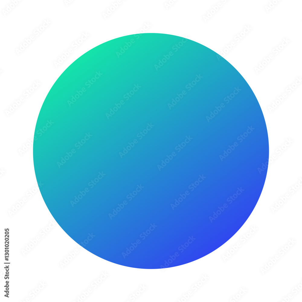 Transparent blue gradient round circle design element Transparent blue gradient round circle design element
