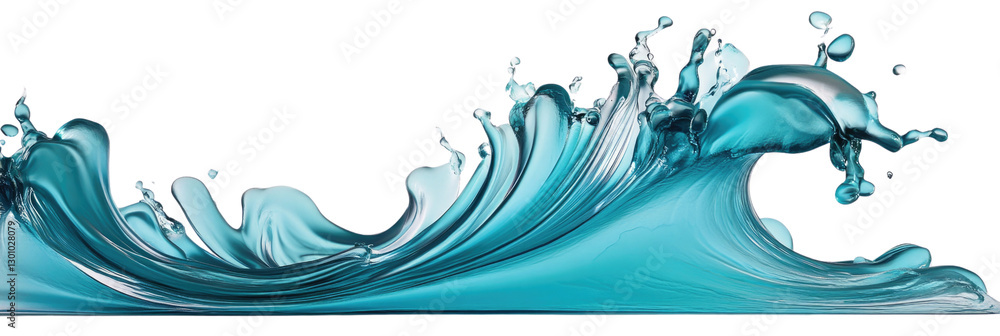 Dynamic turquoise wave captured in motion, showcasing fluidity and artistry at its peak Dynamic turquoise wave captured in motion, showcasing fluidity and artistry at its peak