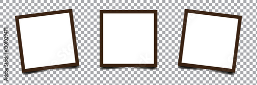 Photo collage frames composition for interior design. Vector collage layout for graphic design.