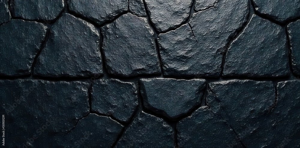 Cracked stone, dark linear seam, stark contrast , contrast, design, image