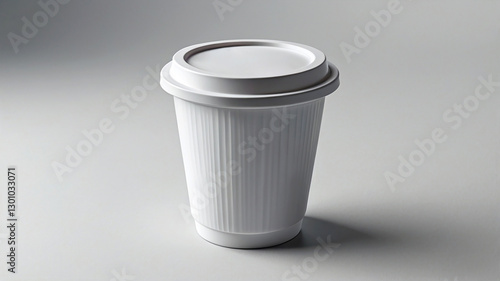 Wallpaper Mural Minimalist design of plastic cup with lid, perfect for beverages Torontodigital.ca