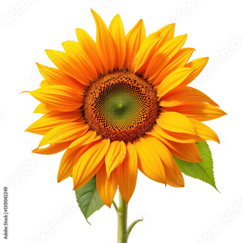 Sunflower on Transparent Background