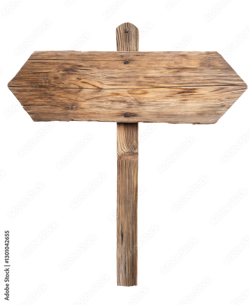 Rustic wooden signboard on transparent background Rustic wooden signboard on transparent background