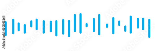 Audio waves icon. Voice message and sound representation