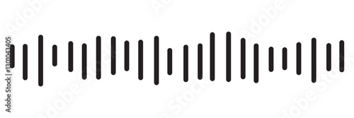 Audio waves icon. Voice message and sound representation