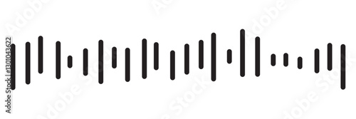 Sound wave set. Sound waves, Equalizer, Audio waves, Radio signal, Music. Recording. Vector illustration