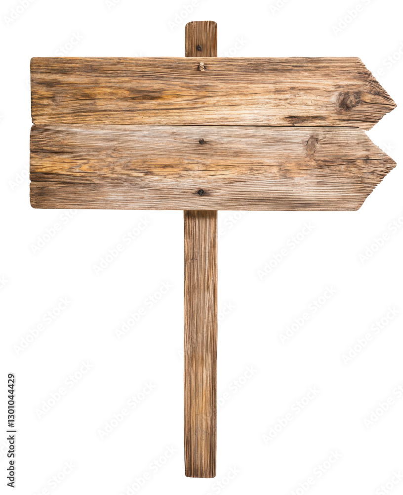 Rustic wooden signboard on transparent background Rustic wooden signboard on transparent background