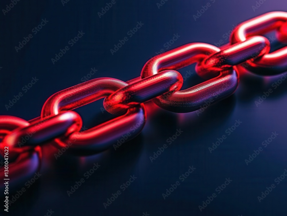 Obraz premium Conceptual representation of blockchainpowered supply chain transactions in a clean design