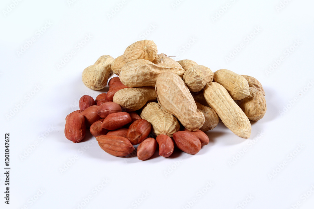 Peanut in white background Peanut in white background