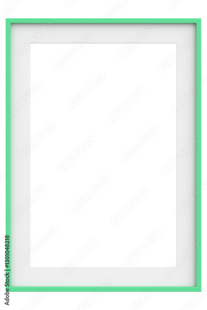 Obraz premium Picture frame. Portrait frame. 3D illustration.