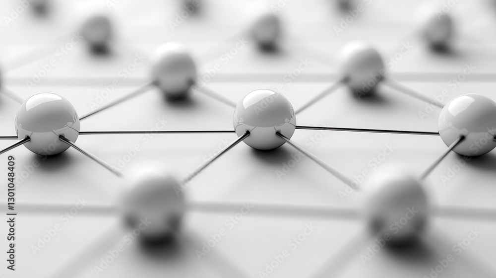 Elegant grid of interconnected nodes symbolizing seamless global supply chain networks Elegant grid of interconnected nodes symbolizing seamless global supply chain networks