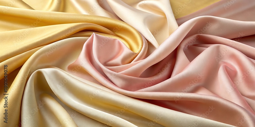 Obraz premium A soft, fabric-like textured background with smooth folds and a rich, warm color palette, evoking a sense of coziness and comfort