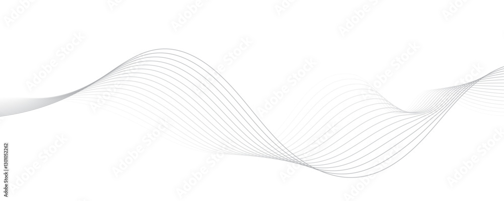 Abstract gray wave dynamic curve lines on transparent background with flowing particles. Digital energy waves technology concept. Modern backdrop design for business, presentation, banner. Abstract gray wave dynamic curve lines on transparent background with flowing particles. Digital energy waves technology concept. Modern backdrop design for business, presentation, banner.