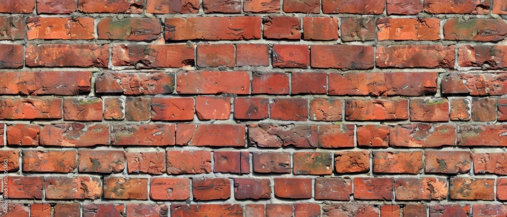 Obraz premium Aged Red Brick Wall Texture Background
