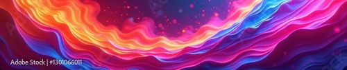 Wallpaper Mural Vibrant hues swirl, creating dynamic, abstract shapes , art, visual, texture Torontodigital.ca