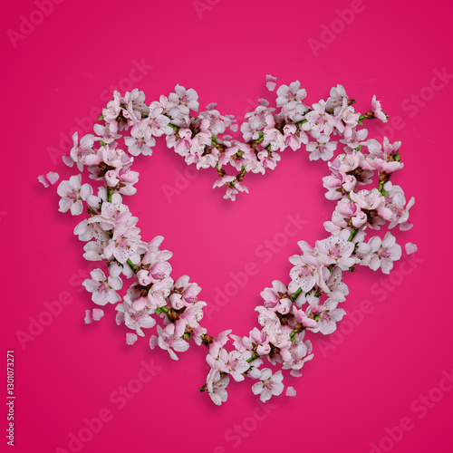 Background With Floral Heart