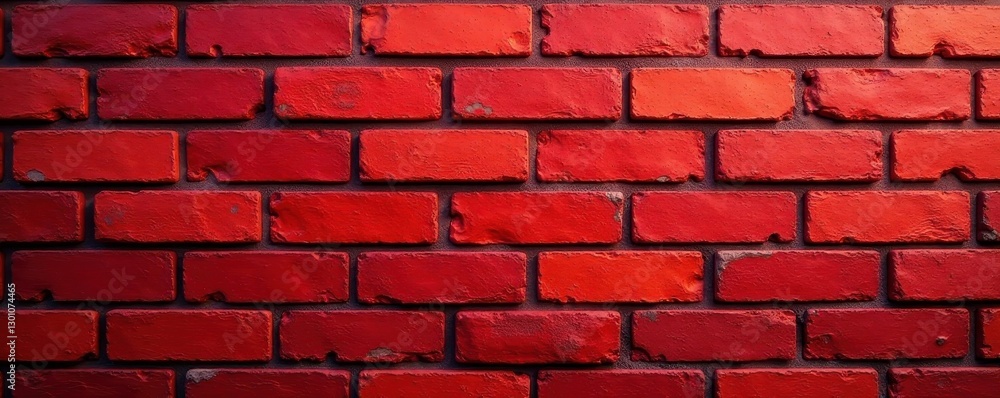Fototapeta premium Seamless red brick pattern, perfect for backgrounds, background texture, industrial