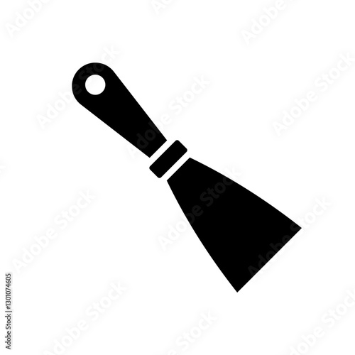 Construction spatula, spatula icon, vector illustration
