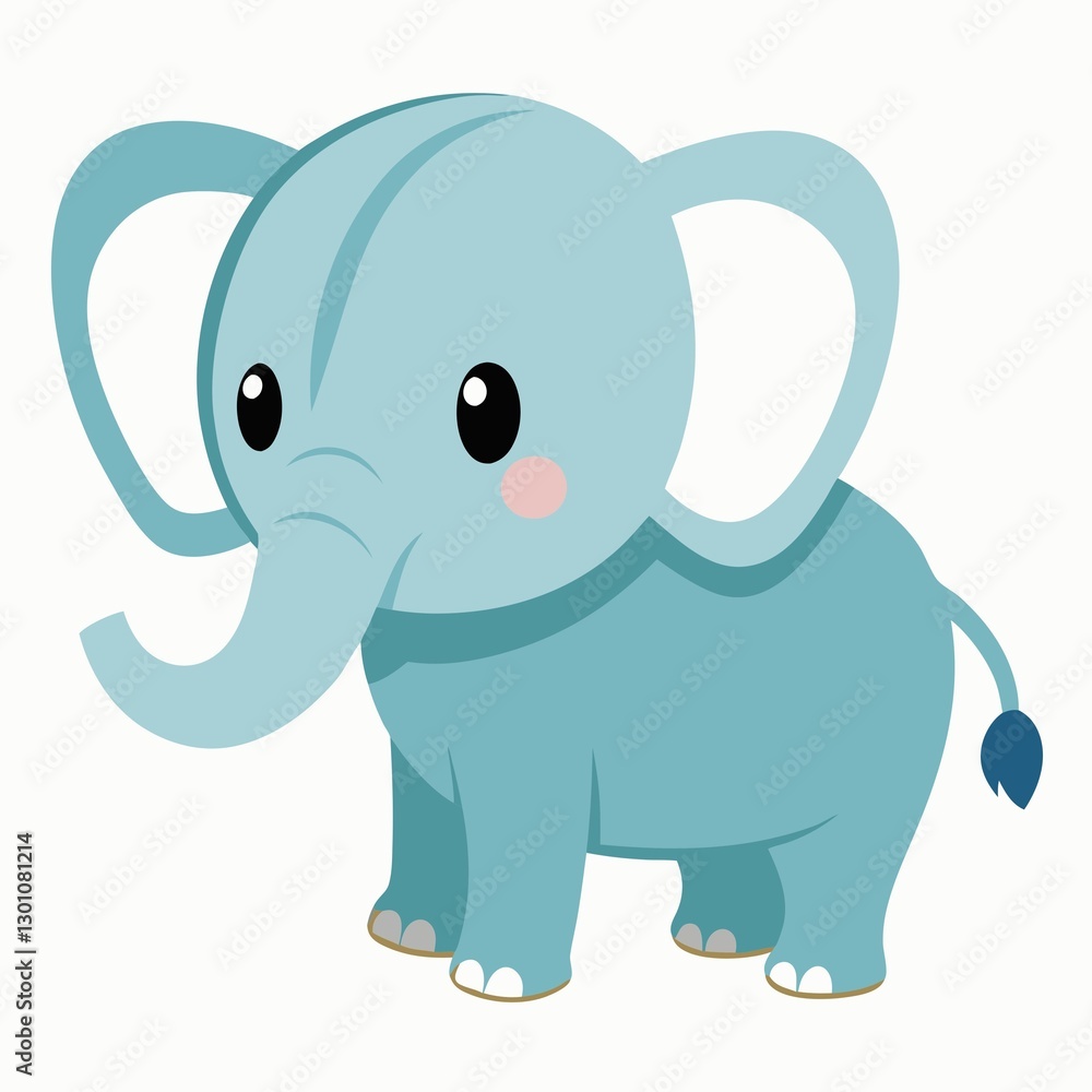 baby elephant isolate on white background, cute elephant illustration baby elephant isolate on white background, cute elephant illustration