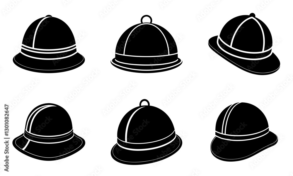 Cloche Hat silhouette vector Cloche Hat silhouette vector