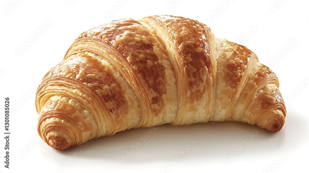 Delicious croissant delight bakery food photography white background close-up culinary art Delicious croissant delight bakery food photography white background close-up culinary art