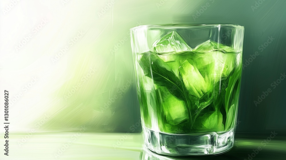 Cool mint ice drink Cool mint ice drink