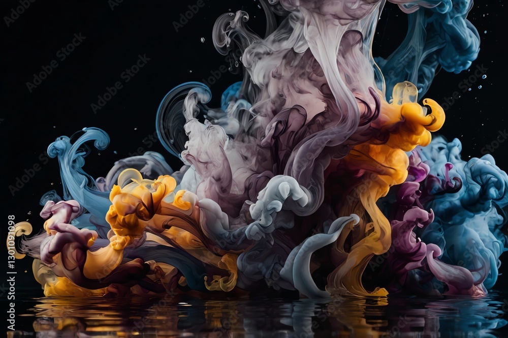 Fototapeta premium Abstract Smoke and Ink Swirls