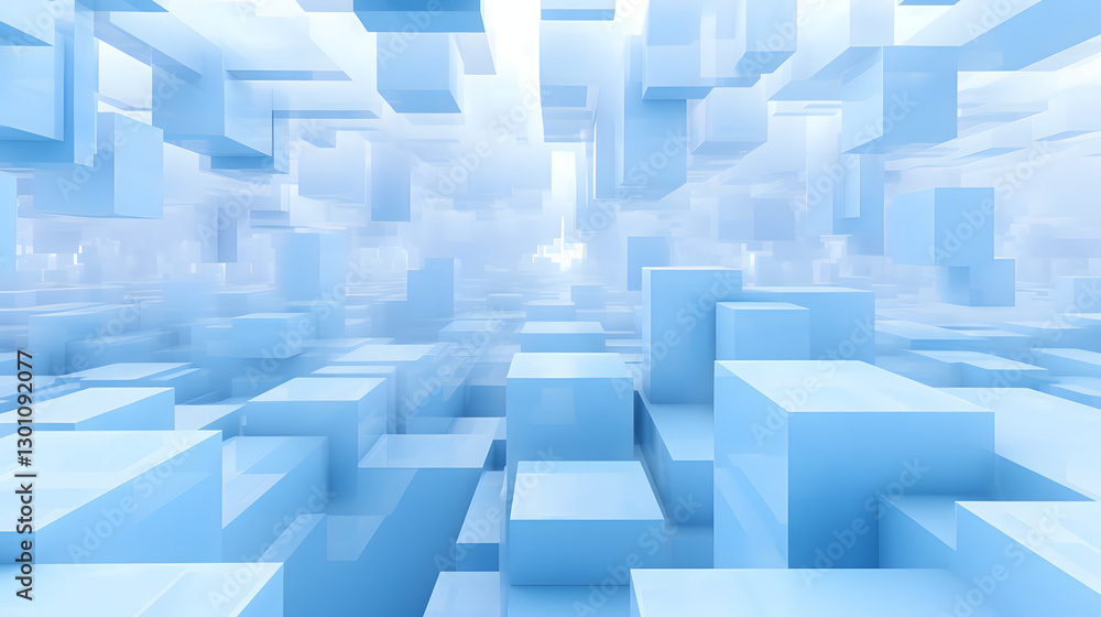3d rendering of mind white and blue abstract geometric background. Scene for advertising, technology, showcase, banner, game, sport, cosmetic, business, metaverse. Sci-Fi Illustration. Product display 3d rendering of mind white and blue abstract geometric background. Scene for advertising, technology, showcase, banner, game, sport, cosmetic, business, metaverse. Sci-Fi Illustration. Product display