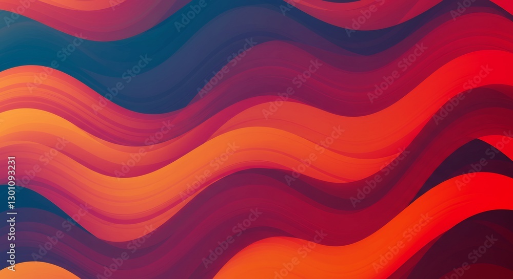 Abstract Warm Hues Flowing Dynamically. AI Generated Abstract Warm Hues Flowing Dynamically. AI Generated