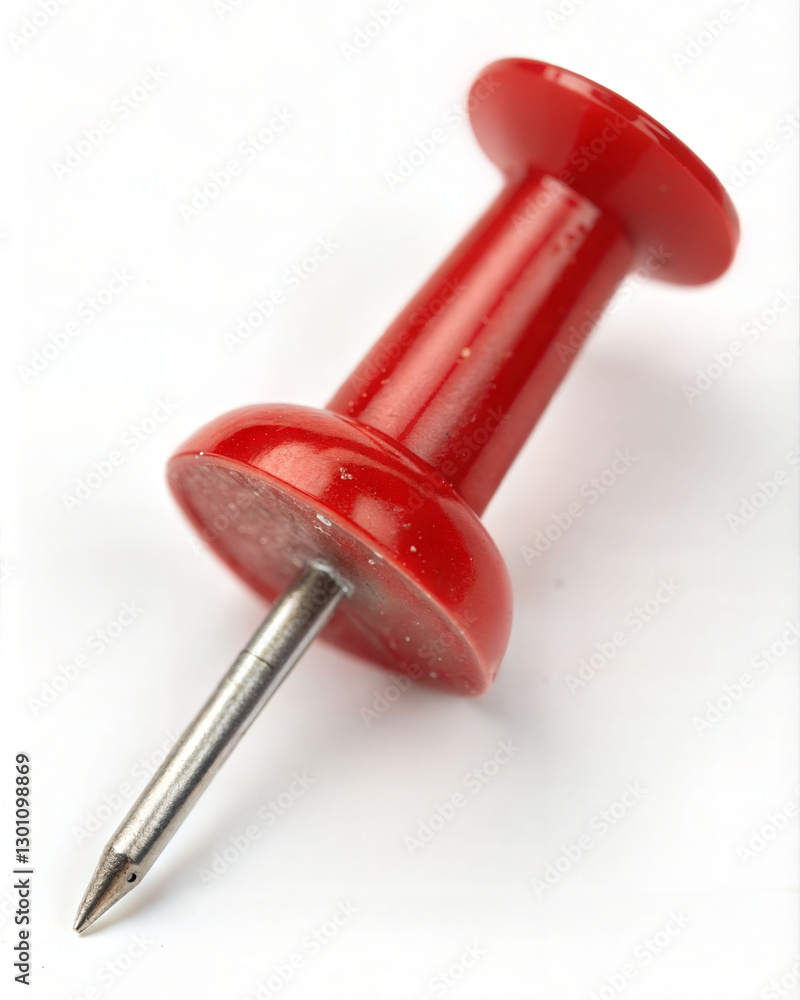 Red Push Pin with Sharp Metal Point – Stock Photo Red Push Pin with Sharp Metal Point – Stock Photo