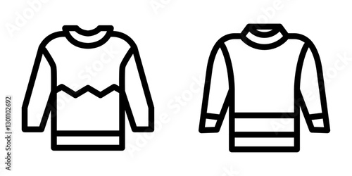 Sweater Vector Icon Set – Fashion, Winter Wear & Cozy Essentials
