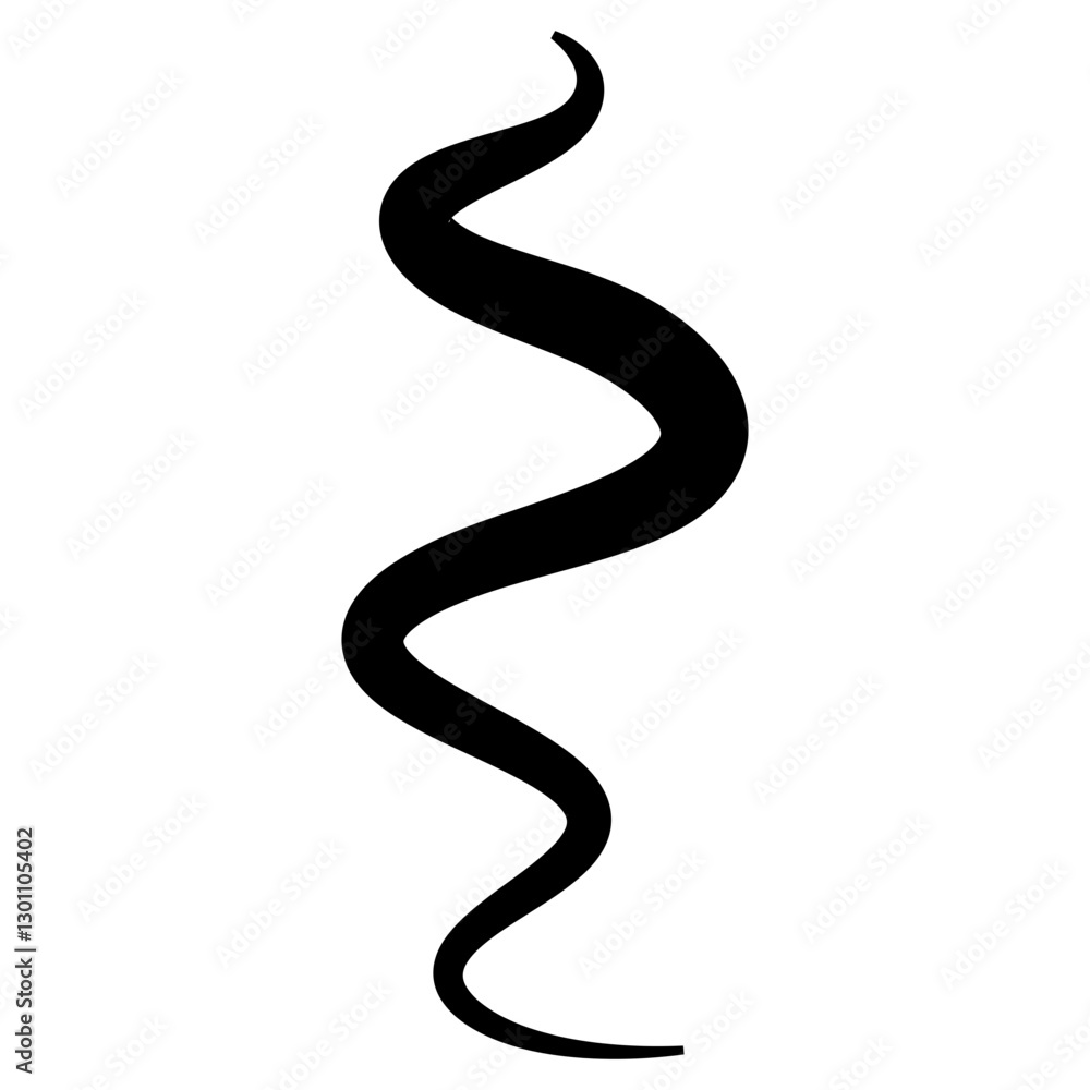 Hand drawn black line calligraphy swoosh, line wave thin to thick Hand drawn black line calligraphy swoosh, line wave thin to thick