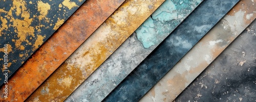 metallic textures in various colors.