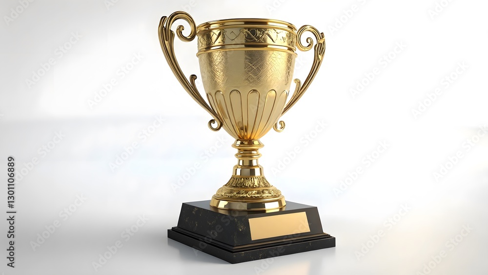 Golden Trophy Cup Ornate, Gleaming Symbol of Victory & Achievement V7 Golden Trophy Cup Ornate, Gleaming Symbol of Victory & Achievement V7