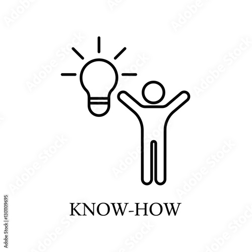 Icon a know-how, isolated against a clean background.