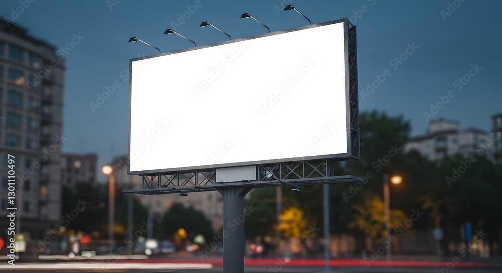 A billboard with a blank ad space. Marketing and Advertising. copyspace. textspace A billboard with a blank ad space. Marketing and Advertising. copyspace. textspace