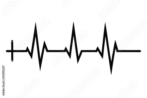 heart beat on ecg