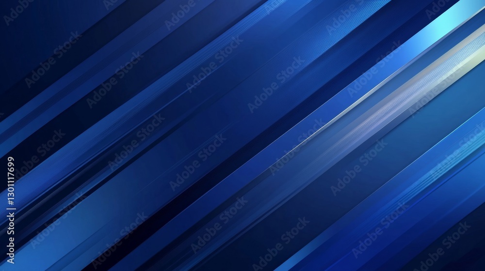 Obraz premium Bright navy blue dynamic abstract vector background with diagonal lines