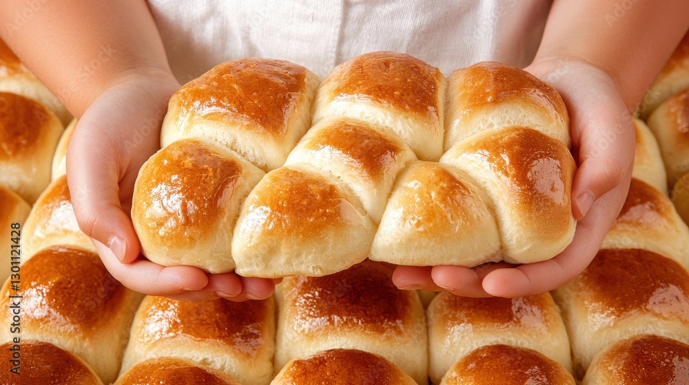 Golden brown bread rolls Golden brown bread rolls