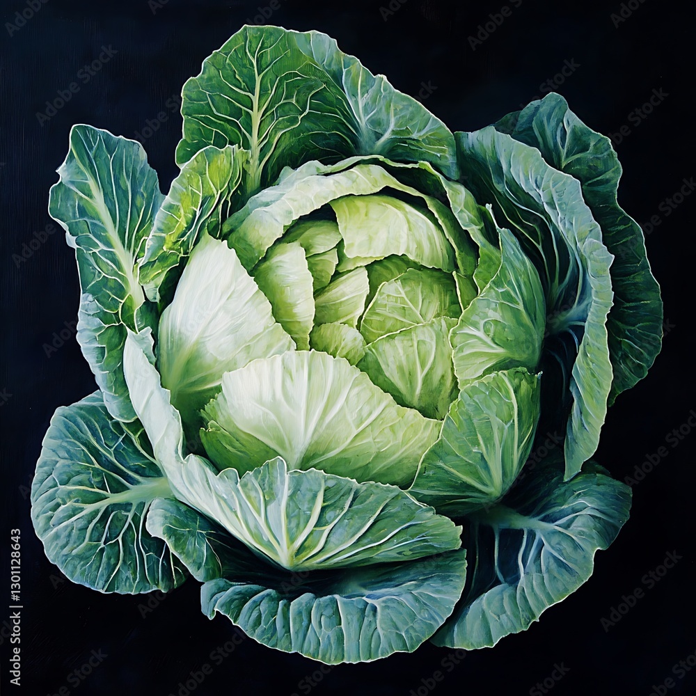 Obraz premium head of cabbage
