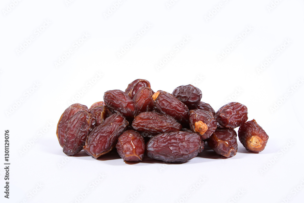 Dates dry fruits in white background Dates dry fruits in white background