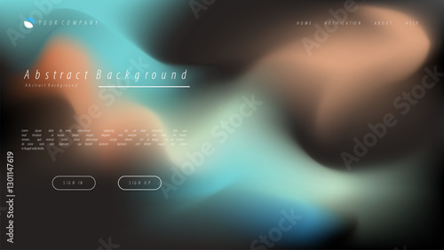 Mesh gradient abstract background for your landing page design. Minimal background for website designs