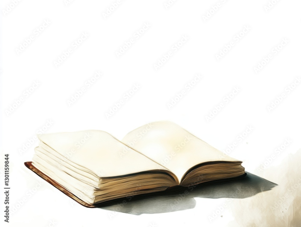 Inspiring blank pages creative space minimalist environment top view motivation concept Inspiring blank pages creative space minimalist environment top view motivation concept