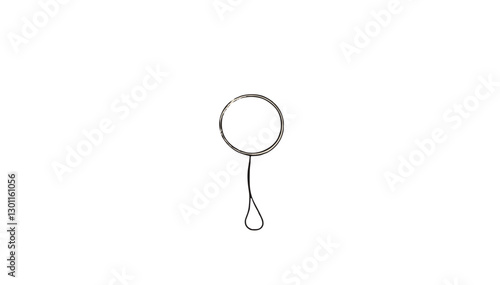 Wallpaper Mural Circular metal frame with hanging wire Torontodigital.ca