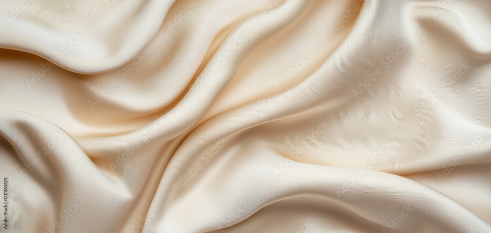 Delicate folds of raw silk in muted champagne tones, forming a luxurious minimalist backdrop Delicate folds of raw silk in muted champagne tones, forming a luxurious minimalist backdrop