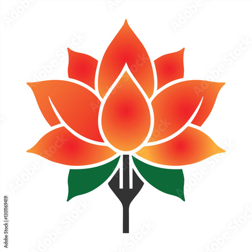 
This image showcases a beautifully intricate geometric mandala design with a striking gradient of warm colour, transitioning from golden yellow to deep red. The symmetrical floral-inspired pattern ex