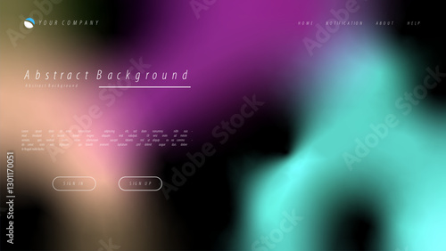 Mesh gradient abstract background for your landing page design. Minimal background for website designs