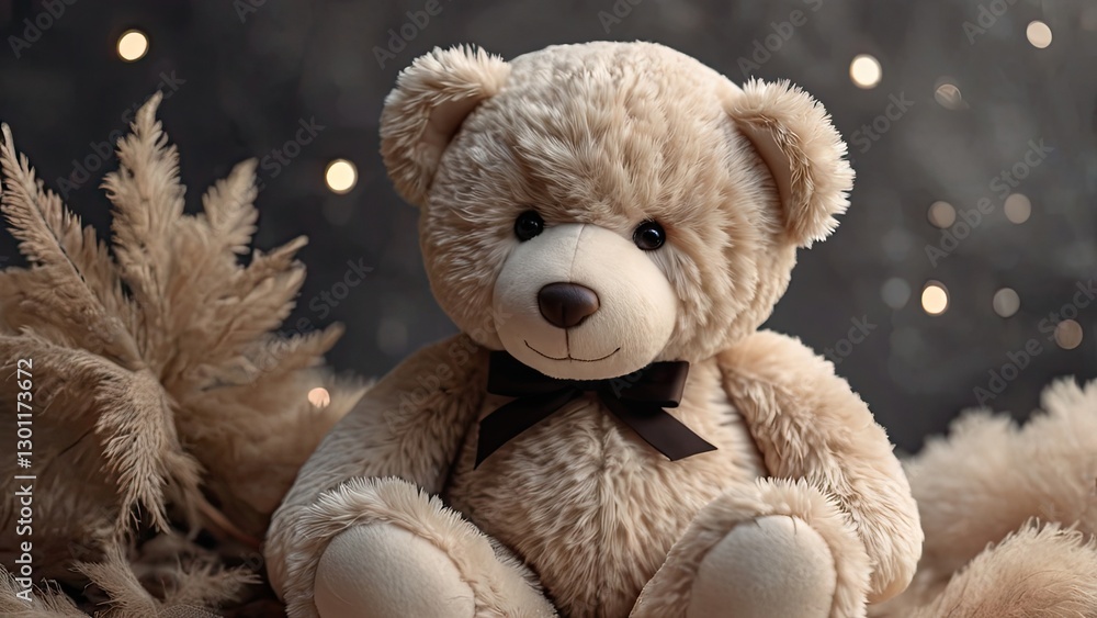 A bright and unique teddy bear, soft and cozy, with cheerful colors and playful design, perfect for a gift or children's room decor A bright and unique teddy bear, soft and cozy, with cheerful colors and playful design, perfect for a gift or children's room decor