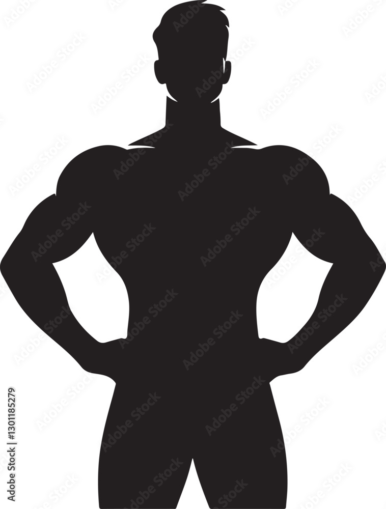 Standing with confidence illustration Standing with confidence illustration